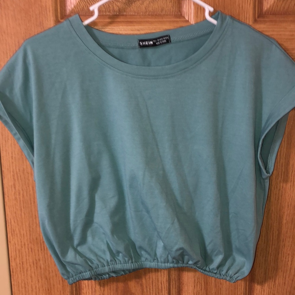 (L) shein cinched shirt